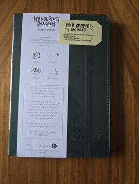 *NEW, UNSEALED* Wanderlust Passport Travel Journal - Forest Green